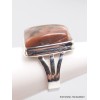 Bague Vogesite marron vieux rose taille 59 Bagues pierres naturelles XV76.4