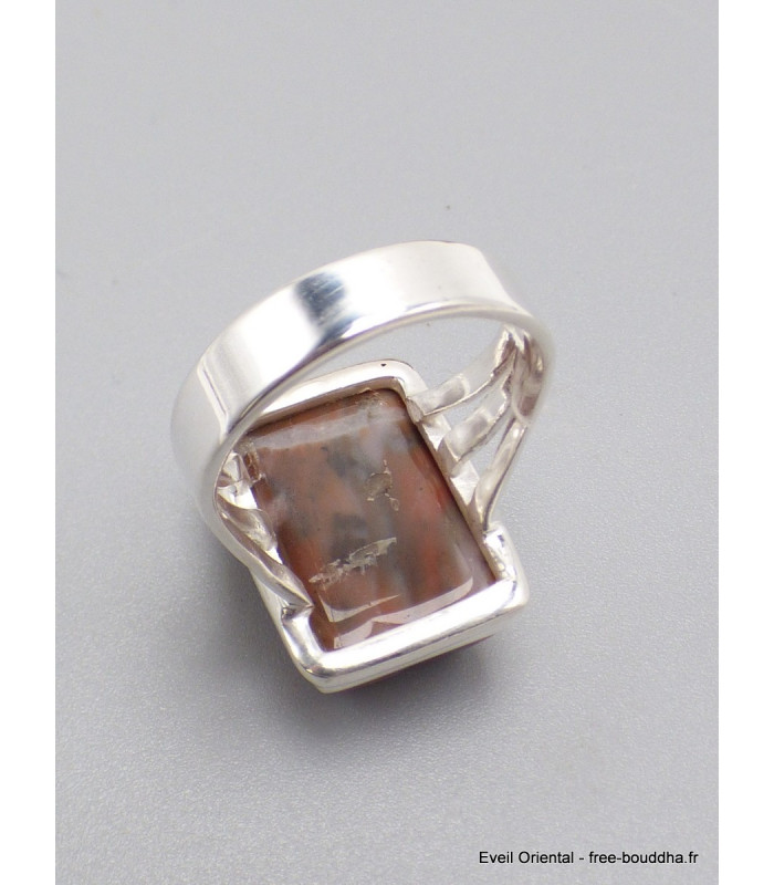 Bague Vogesite marron vieux rose taille 59 Bagues pierres naturelles XV76.4
