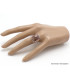 Bague Vogesite marron vieux rose taille 59 Bagues pierres naturelles XV76.4