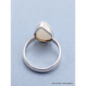 Bague Pierre de lune du Sri Lanka taille 59 - Bagues pierres naturelles