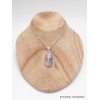 Pendentif en Jaspe Porcelaine gris rose oval Pendentifs pierres naturelles AW14.4