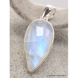 Pendentif Pierre de lune bleue forme goutte qualité AAA Pendentifs pierres naturelles AW65.4