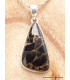 Pendentif Cuivre Noir (composite) forme asymétrique Pendentifs pierres naturelles PU9.3