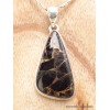 Pendentif Cuivre Noir (composite) forme asymétrique Pendentifs pierres naturelles PU9.3