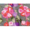 Châle femme Gris souris brodé fleurs Nos Châles CNBR6