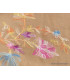 Châle ethnique brodé fleurs beige Nos Châles CNBR10