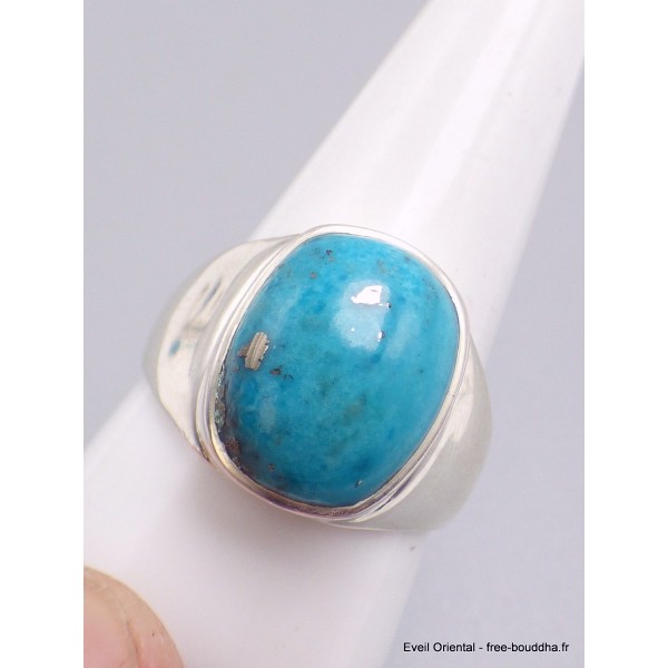 Chevalière homme Turquoise avec pyrite taille 65/66 Bagues pierres naturelles AW118