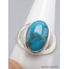 Bague chevalière Homme Turquoise avec pyrite taille 67 Bagues pierres naturelles AW118.7