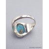 Bague chevalière Homme Turquoise avec pyrite taille 67 Bagues pierres naturelles AW118.7