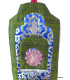 Porte-magazine ou porte-courrier bouddhiste kaki Tentures tibétaines Bouddha PCB4
