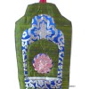 Porte-magazine ou porte-courrier bouddhiste kaki Tentures tibétaines Bouddha PCB4