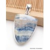 Pendentif Scheelite bleue semi-oval Pendentifs pierres naturelles PAC5.3-a