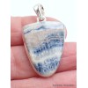 Pendentif Scheelite bleue semi-oval Pendentifs pierres naturelles PAC5.3-a