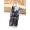 Pendentif Merlinite Mystique Gabbro bélière feuille Bijoux en Merlinite Mystique Gabbro pac4.4