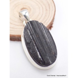 Pendentif en Tourmaline noire oval Pendentifs pierres naturelles PAC12.10