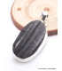 Pendentif en Tourmaline noire oval Pendentifs pierres naturelles PAC12.10