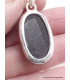 Pendentif en Tourmaline noire oval Pendentifs pierres naturelles PAC12.10