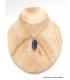 Pendentif en Tourmaline noire oval Pendentifs pierres naturelles PAC12.10