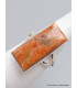 Bague en Corail rouge spongieux rectangulaire taille 58/59 Bagues pierres naturelles XV129.6