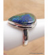 Bague en Azurite Boulder forme goutte Taille 61 Bijoux en Azurite XV61.4