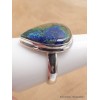 Bague en Azurite Boulder forme goutte Taille 61 Bijoux en Azurite XV61.4