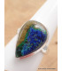 Bague en Azurite Boulder forme goutte Taille 61 Bijoux en Azurite XV61.4