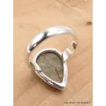 Bague en Azurite Boulder forme goutte Taille 61 - Bijoux en Azurite
