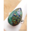 Bague argent Azurite Boulder Taille 63 Bijoux en Azurite XV61.5