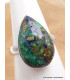 Bague argent Azurite Boulder Taille 63 Bijoux en Azurite XV61.5