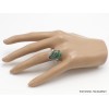 Bague argent Azurite Boulder Taille 63 Bijoux en Azurite XV61.5