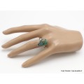 Bague argent Azurite Boulder Taille 63 Bijoux en Azurite XV61.5