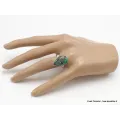 Bague argent Azurite Boulder Taille 63 - Bijoux en Azurite