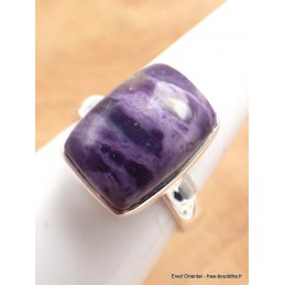 Bague Opale flamme violette taille 56 Bijoux en Opales AW120