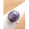 Bague Opale flamme violette et blanche taille 57 Bijoux en Opales AW120.3