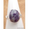 Bague Opale flamme violette et blanche taille 57 Bijoux en Opales AW120.3
