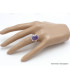 Bague en Opale violette taille 57/58 Bijoux en Opales AW120.4
