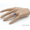 Bague en Opale violette taille 57/58 Bijoux en Opales AW120.4