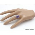 Bague en Opale violette taille 57/58 Bijoux en Opales AW120.4