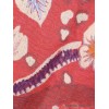 Châle ethnique rouge framboise brodé main Nos Châles QV31