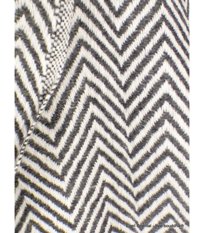 Echarpe homme laine cachemire blanc noir Echarpe pour Homme NECH2