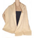 Echarpe homme laine cachemire beige doré Echarpe pour Homme NECH7