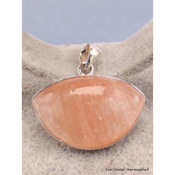 Pendentif en pierre Sélénite orange Pendentifs pierres naturelles XV65.3