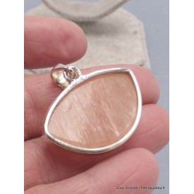 Pendentif en pierre Sélénite orange Pendentifs pierres naturelles XV65.3