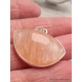 Pendentif en pierre Sélénite orange Pendentifs pierres naturelles XV65.3