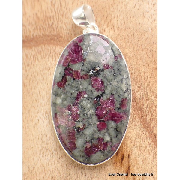 Grand pendentif Eudialyte oval 5,5 cm Pendentifs pierres naturelles XV64.1