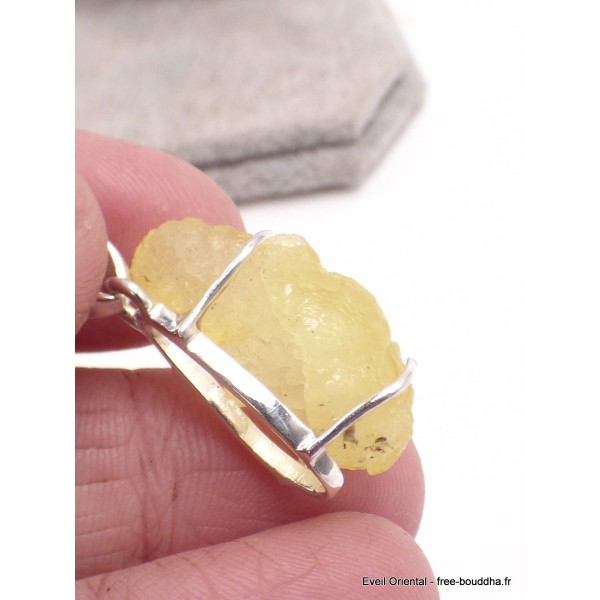 Pendentif Brucite jaune pierre naturelle Pendentifs pierres naturelles PU74.3