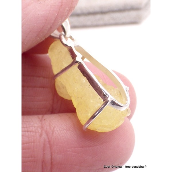 Pendentif Brucite jaune pierre naturelle Pendentifs pierres naturelles PU74.3