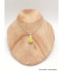 Pendentif Brucite jaune pierre naturelle Pendentifs pierres naturelles PU74.3