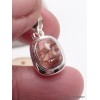 Pendentif Tourmaline rose ocre rectangulaire Pendentifs pierres naturelles PU37.2