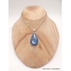 Gros Pendentif goutte Cyanite bleue cabochon Pendentifs pierres naturelles PU60.2